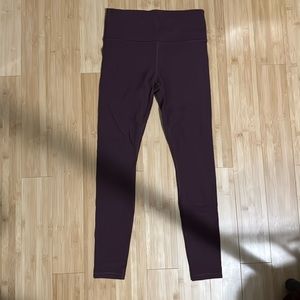 Athleta Deep Burgundy Leggings Sz S